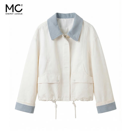 女装撞色翻领仿麂皮外套-2616J6212023 商品图0