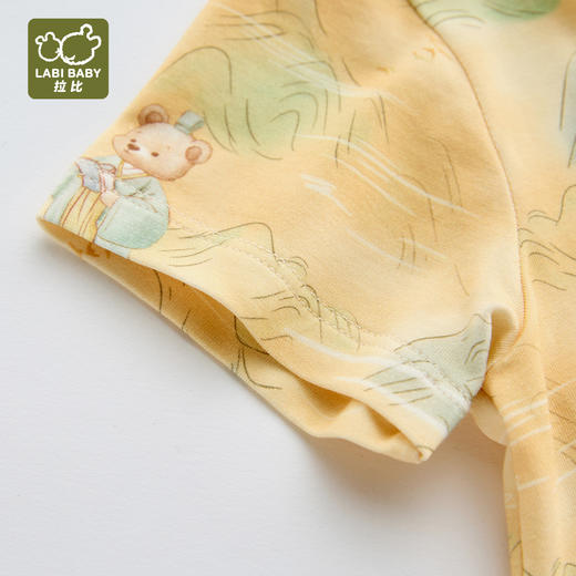 拉比童衣夏国风全开连体衣j6LZBC103502 商品图4