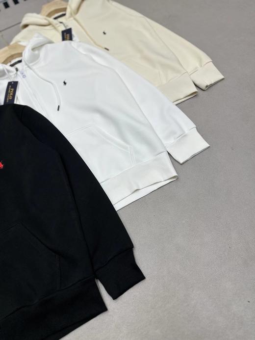 F0331135运动宽松休闲纯色刺绣拉链开衫外套连帽卫衣 商品图3