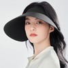 【不勒头！稳固防风】防晒帽女遮阳防紫外线夏季无痕一体灯罩大帽檐空顶太阳帽海边沙滩。xa 商品缩略图2