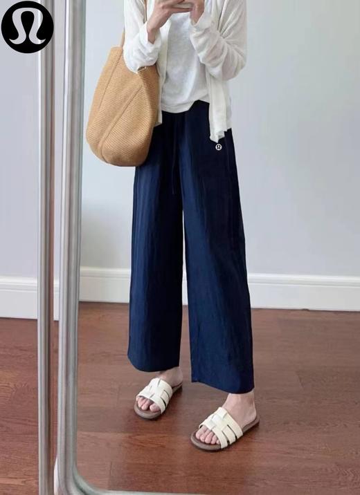 F033159春夏季新款透气舒适休闲百搭九分天丝亚麻梭织裤长裤 商品图8