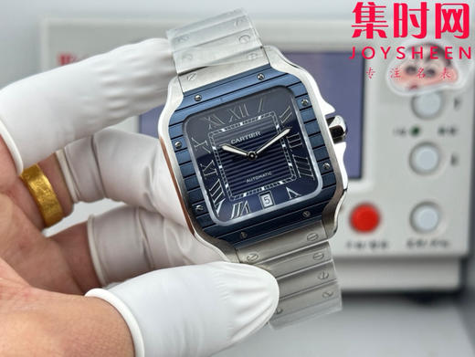 GF卡地亚山度士系列 山度士大号 钢带款 间蓝方形男士腕表 绝对是绕不开的经典 表径39.8mm 商品图2