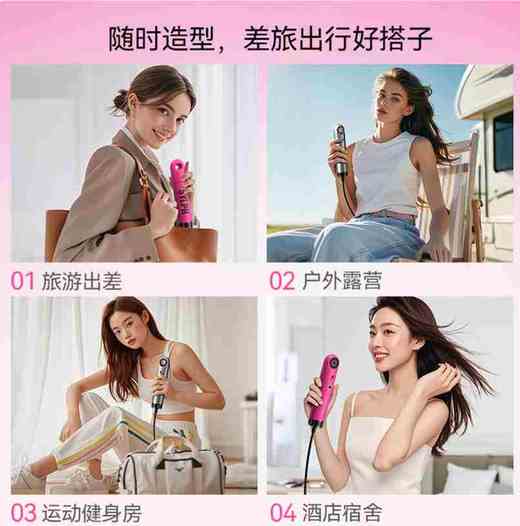 仙如（SYLPH）吹风机旅行便携式电吹风筒迷你小型高速负离子保养护发电吹风学生宿舍电吹风筒生日礼物 商品图2