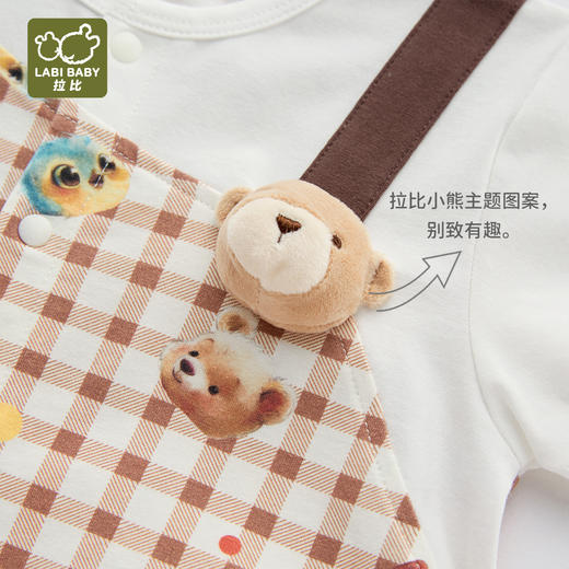 拉比童衣夏拉比熊背带连体衣j6LZBC103512 商品图3