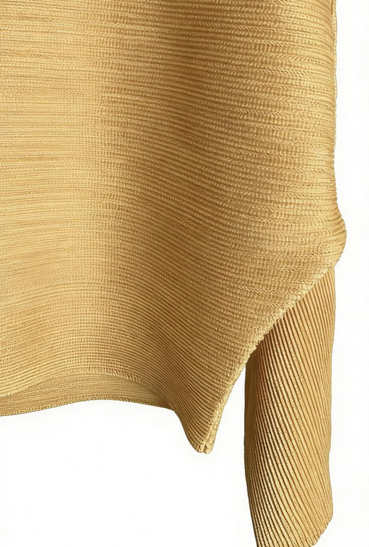 三宅蝙蝠袖褶皱上衣 黄色 蓝色 黑色 自己备注颜色 商品图5