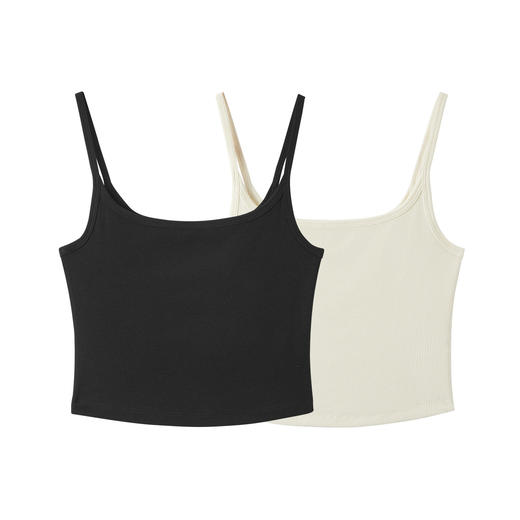 森马内衣女夏季宽敞大领口吊带背心亲肤罗纹舒适内搭休闲百搭上装 商品图4