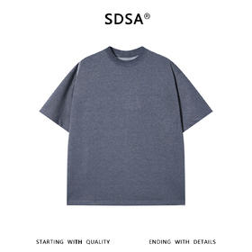 SDSA男装2026新款高贵轻奢潮牌简约裁剪圆领短袖T恤百搭时尚上衣