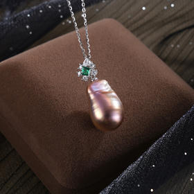 子佩集【华彩人生】银S925珍珠惜王妃套链项链【W7532-1】双色巴洛克彩2602