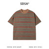 SDSA男装2026新款高贵轻奢潮牌撞色趣味条纹设计圆领短袖T恤百搭 商品缩略图0