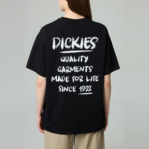 Dickies情侣短袖t恤休闲背后趣味字母印花宽松男女同款半袖 商品图2
