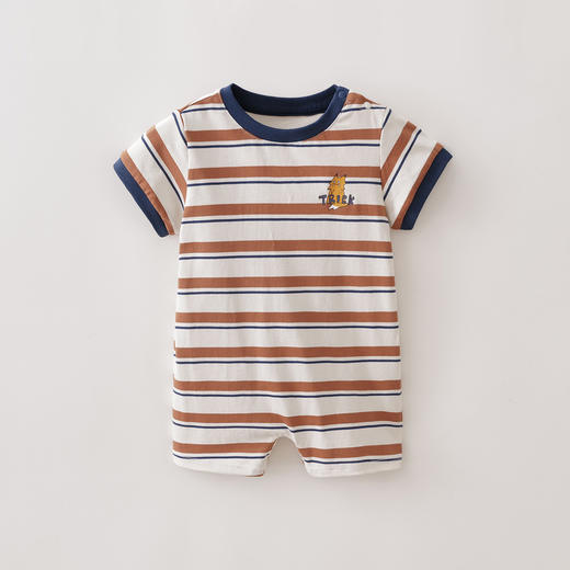 马克珍妮条纹男童A类纯棉连体衣2026年夏装新款560926 商品图1