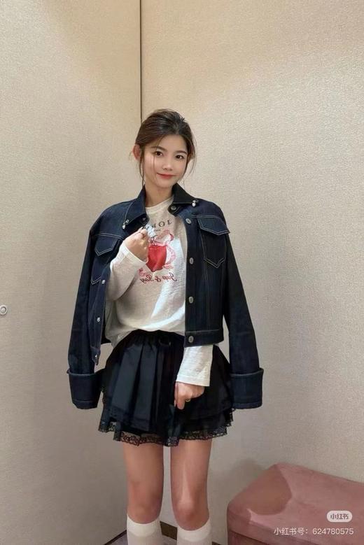 F033155春夏季新款软糯亲肤百搭减龄防晒苹果印花长袖T恤 商品图10