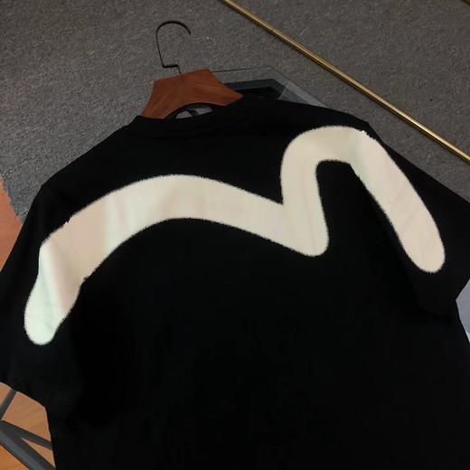 F033103春夏新款福神抽烟达摩佛头拼接图案百搭大M圆领短袖T恤 商品图2