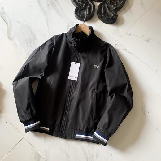 F033124春季新款度假风条纹撞色拼接细腻柔滑拉链长袖夹克外套 商品图6