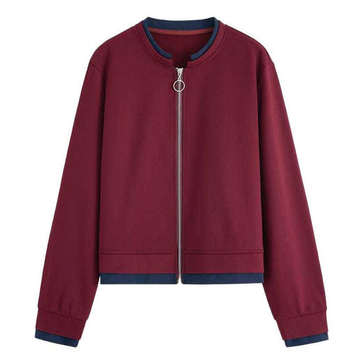 棒球服外套女装新款春季洋气正肩休闲短款夹克上衣LYW85301 商品图4