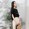 【莱赛尔】三彩2026夏季新款一字领蝙蝠袖针织衫上衣宽松套头S 商品缩略图3