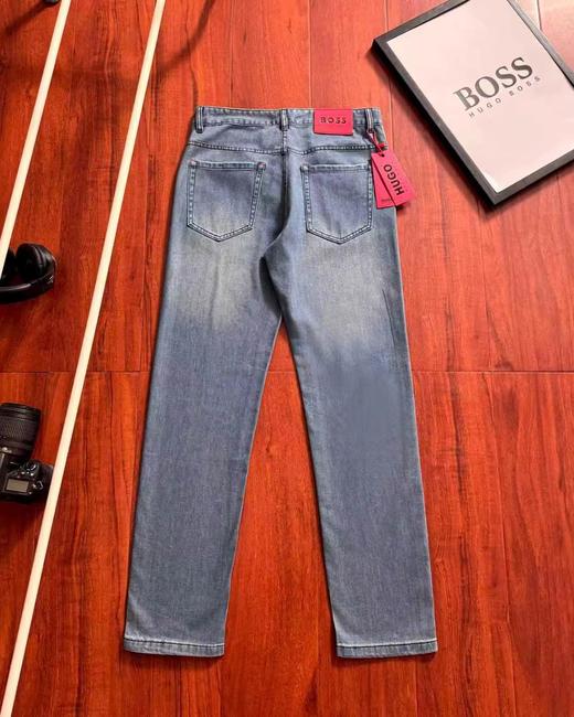 F033194春季新款复古商务休闲百搭日常通勤水洗牛仔裤长裤 商品图4