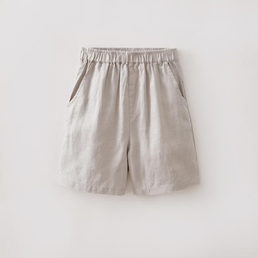 马克珍妮100%亚麻男童清凉五分裤2026年夏装新款560976 商品图2