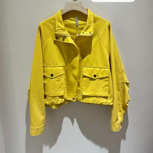 NC立领大口袋抽摆长袖外套51225（黄）春季261012170321 商品图0