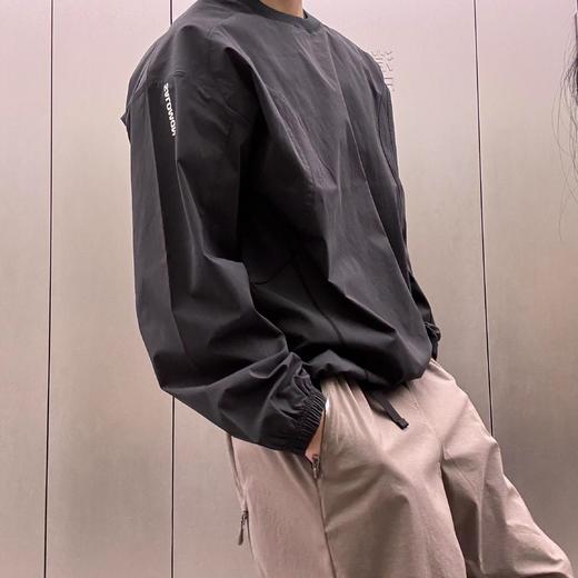 F0331144机能风圆领防风弹力户外休闲百搭显瘦卫衣上衣 商品图7