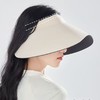 【不勒头！稳固防风】防晒帽女遮阳防紫外线夏季无痕一体灯罩大帽檐空顶太阳帽海边沙滩。xa 商品缩略图1