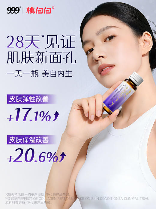 【618会员提前购】999桃白白7400mg水解胶原蛋白肽口服液含四肽小分子高活性 商品图4