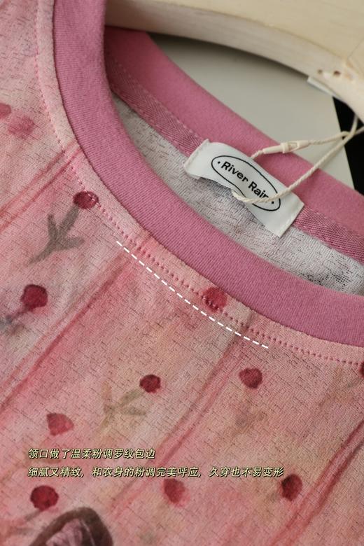 自带油画感的长袖 T 恤！童趣小马/猫咪印花 商品图13