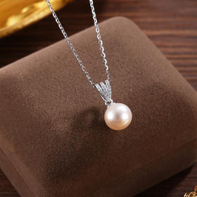 子佩集【时光确幸】银S925珍珠惜王妃套链项链【P3081】双色V三条2602