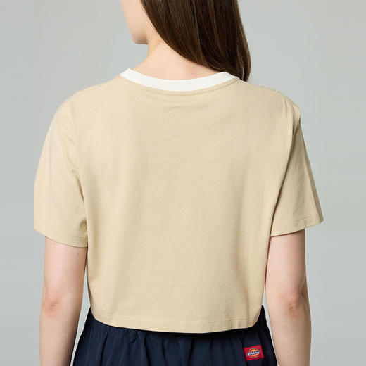 Dickies弹力修身短款T恤 前胸LOGO印花女式短袖 DK0A88E6 商品图7