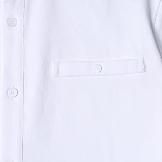 SDSA男装2026新款高贵轻奢时尚简约纯色纽扣开衫短袖T恤百搭上衣 商品图3