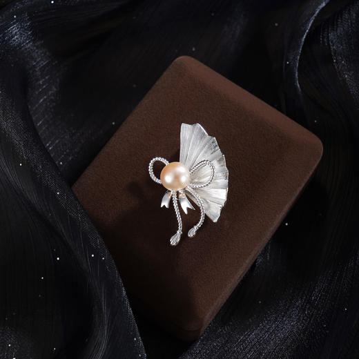 子佩集【蝶舞新生】珍珠惜王妃胸针【XXXZ259】扇子蝴蝶结2602 商品图1