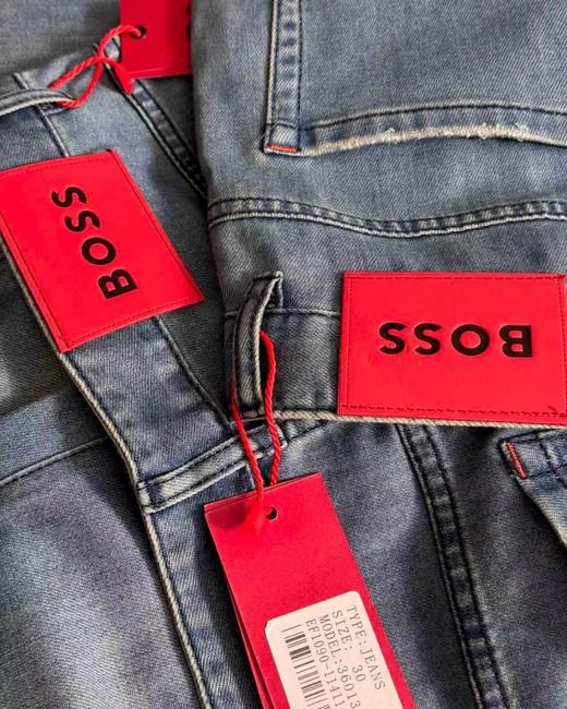 F033194春季新款复古商务休闲百搭日常通勤水洗牛仔裤长裤 商品图12