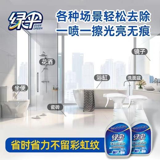 绿伞瓷洁净卫生间清洁剂强力去污除垢不伤釉面宿舍家用神器 商品图2