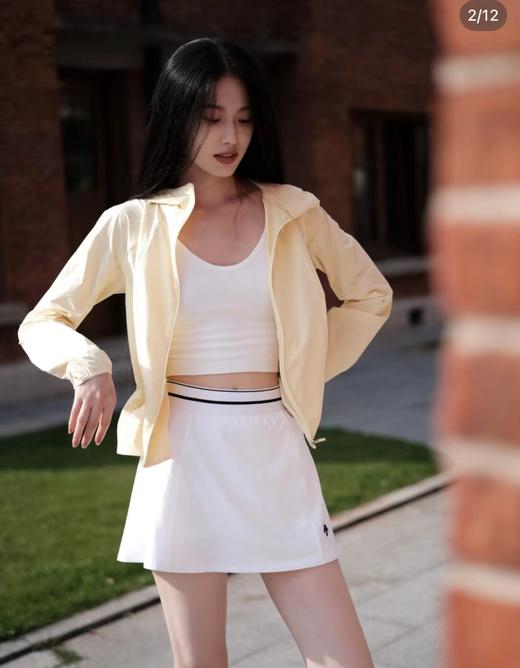 F033160春夏季新款吸湿快干运动梭织与针织相拼接女士短裙 商品图9