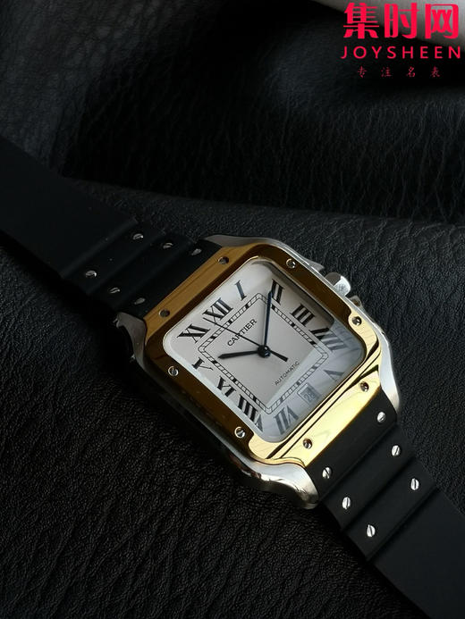 GF卡地亚山度士系列 山度士大号 间金款 男士腕表 绝对是绕不开的经典 表径39.8mm 商品图5