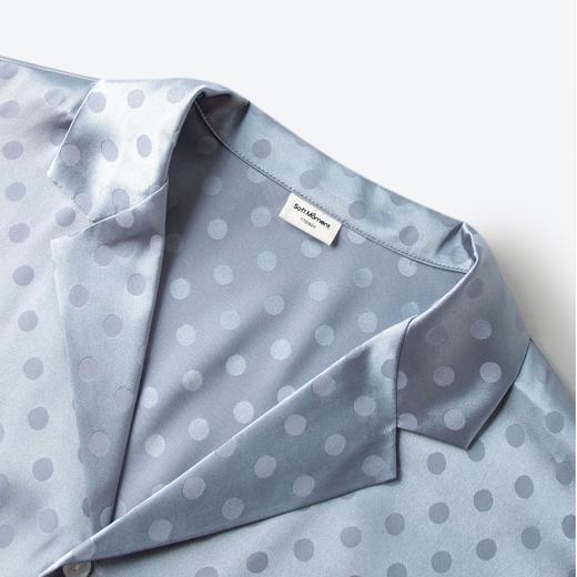 【积分换购不退货】MM麦檬天蓝色波点印花家居服8C8128131 商品图3