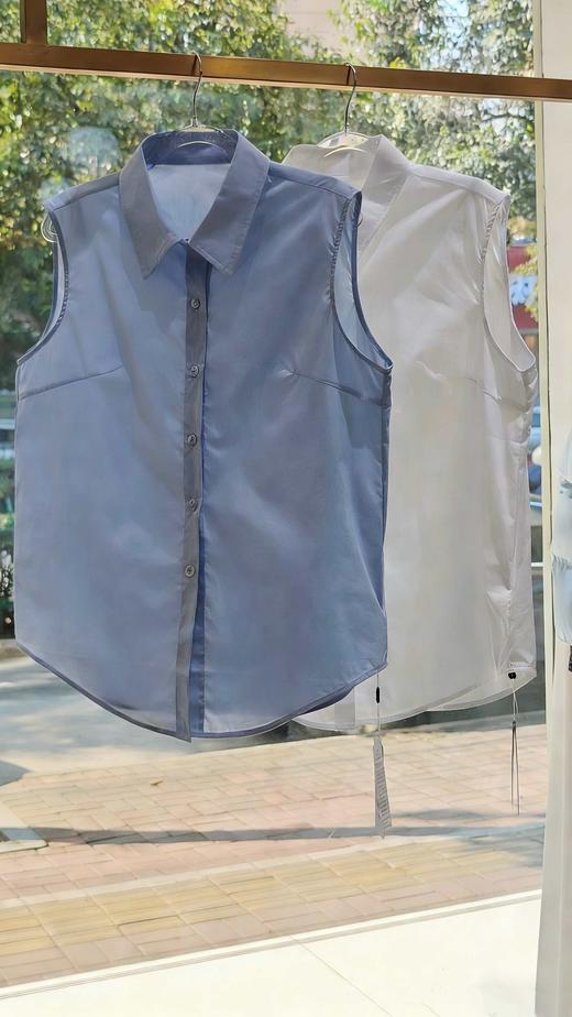 688198上新 打底叠穿无袖衬衫 商品图1