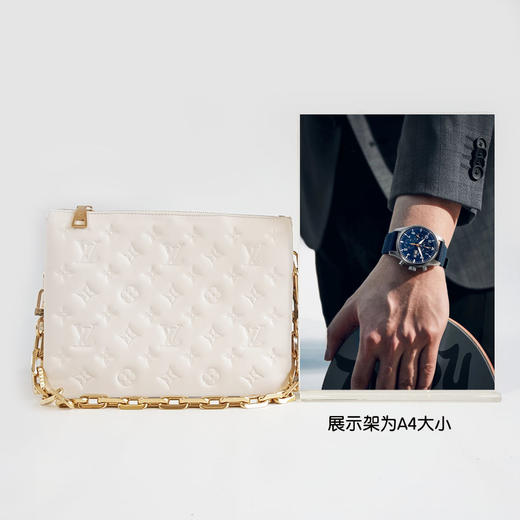 【95新】LV路易威登COUSSIN手袋M21262小号白色压纹COUSSIN单肩斜挎包女士300326AK05 商品图9