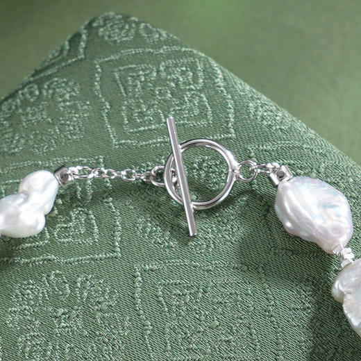 子佩集【心海涟漪】银S925珍珠惜王妃手链【QJSL009】巴洛克2602 商品图3