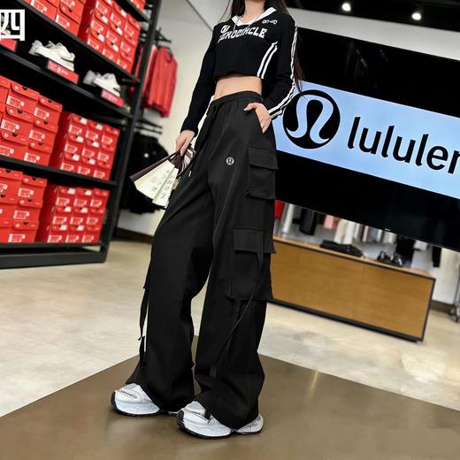 F033136春夏季新款户外男女同款时尚百搭速干透气大码宽松直筒长裤 商品图6