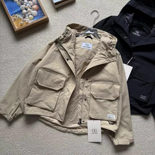 F0331121户外休闲衣女士露营短款宽松夹克运动外套 商品图9