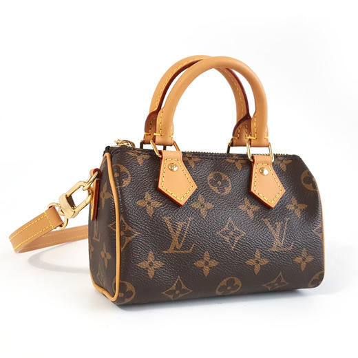 【闲置未使用】LV路易威登M81085老花可调节肩带speedy nano单肩斜挎包女士300326AK20 商品图3