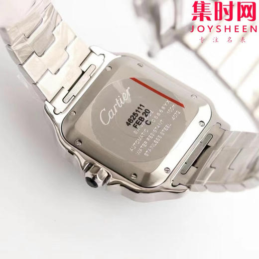 GF卡地亚山度士系列 山度士大号 钢带款 间黑方形男士腕表 绝对是绕不开的经典 表径39.8mm 商品图7