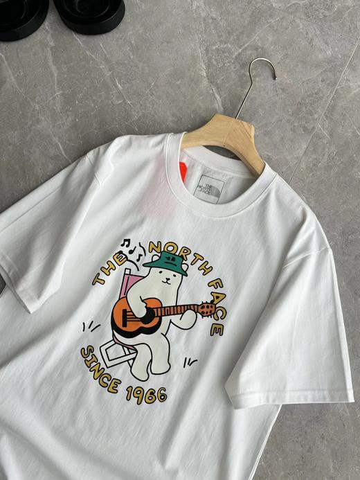 F0331110春夏新款亲肤透气时尚百搭情侣款户外吉他熊短袖T恤 商品图13