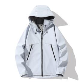 百媚生 软壳冲锋衣户外运动防风防水情侣连帽外套20261