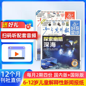 少年先锋报 好奇星球（国内版+国际版）报纸  1年24期共48份 