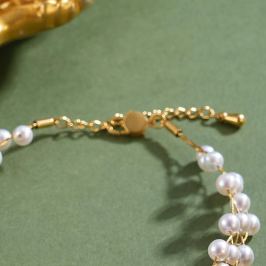 子佩集【流金纪年】珍珠惜王妃手链【XXSL021】法式编织镀金2602 商品图2