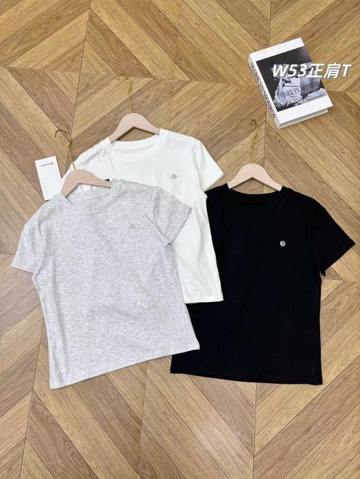 F033152一包3件装春夏季新款时尚百搭女士商务范正肩短袖T恤 商品图2