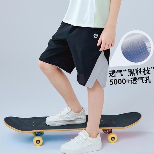 【MQD】童装男大童透气短裤夏季新款儿童透气网眼凉感运动五分裤 商品图3