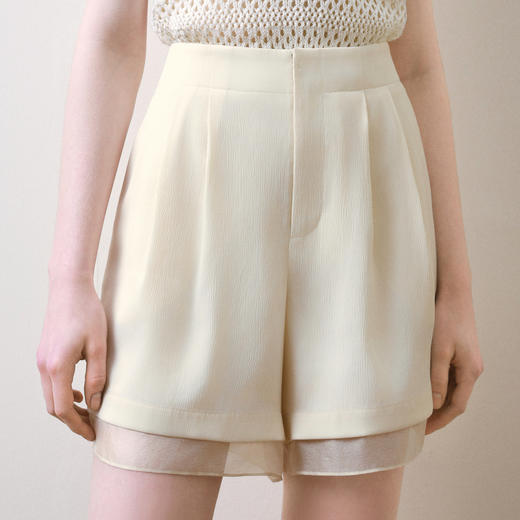 【商场同款】诗凡黎双层设计感短裤25夏新款显瘦休闲裤3G5250661 商品图3